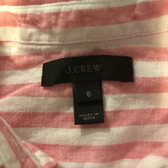J crew long-sleeve cotton shirt in-stripe - Picture 6 of 7
